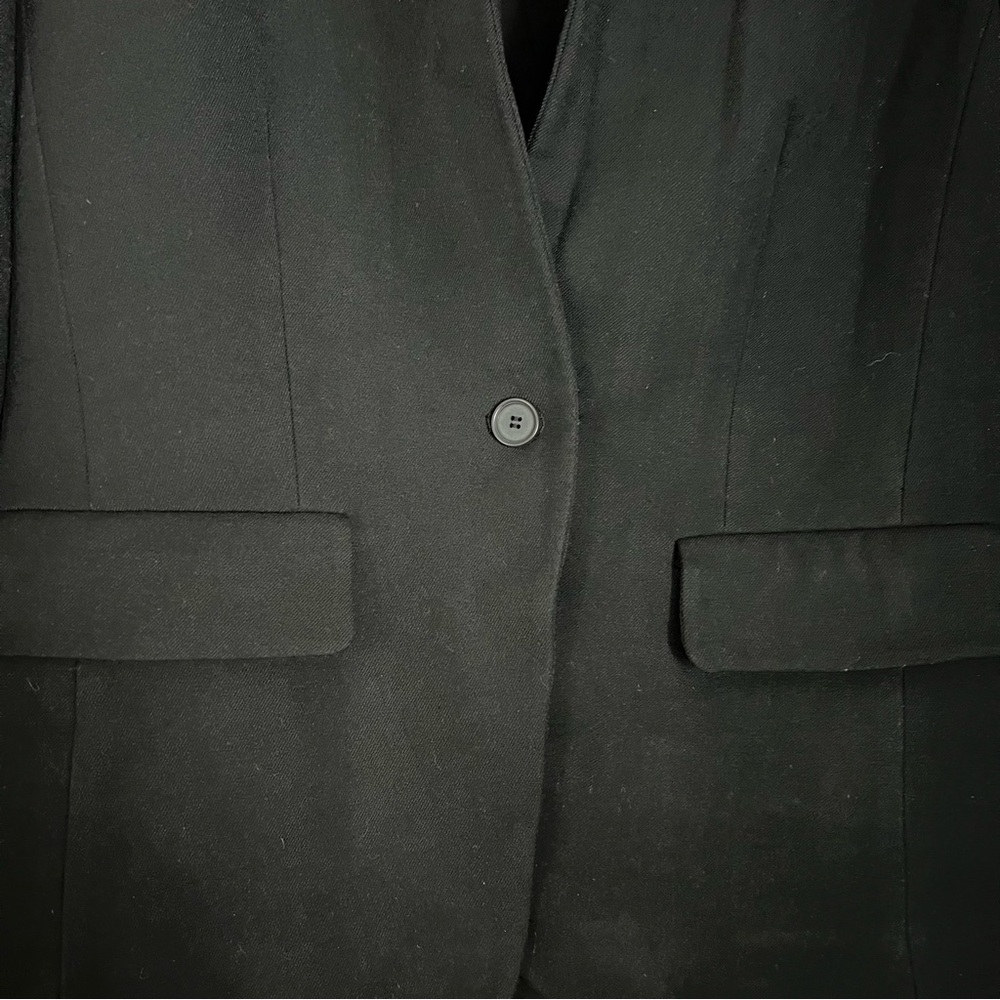LOFT Black Notchless Single-Button Blazer - Picture 4 of 5